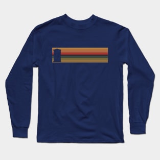 13th Doctor Rainbow Stripes - TARDIS cut out Long Sleeve T-Shirt
